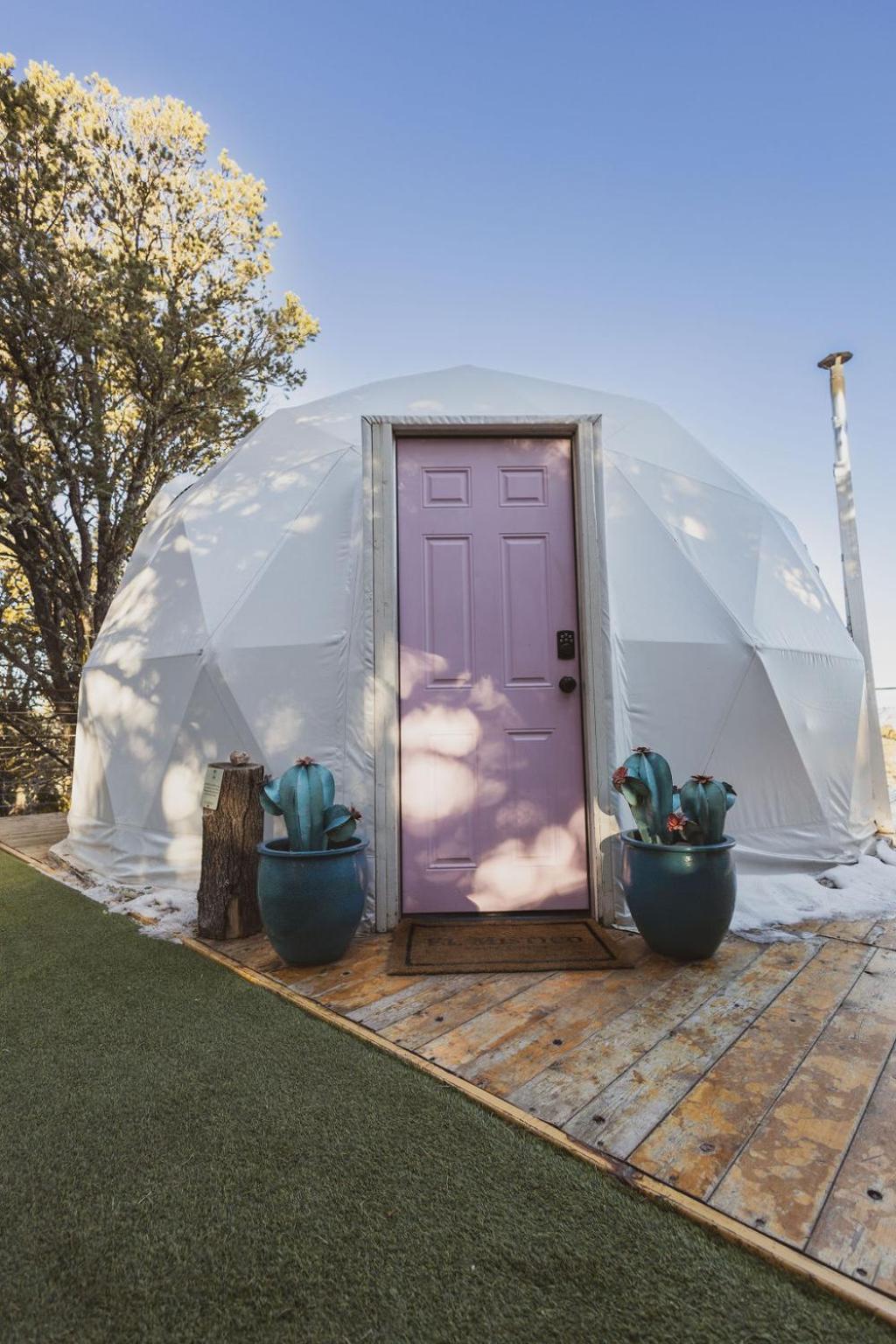 הוילה Nogal Zia Geo Dome At El Mistico Ranch, Glamping מראה חיצוני תמונה