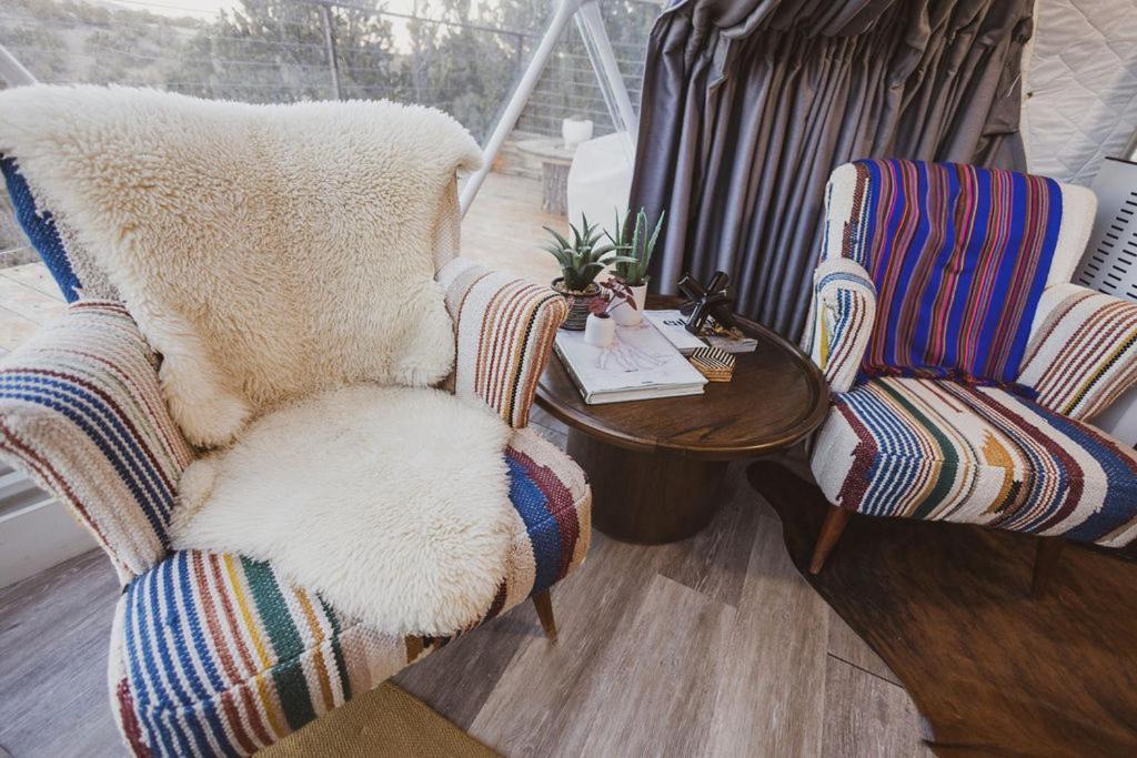 הוילה Nogal Zia Geo Dome At El Mistico Ranch, Glamping מראה חיצוני תמונה